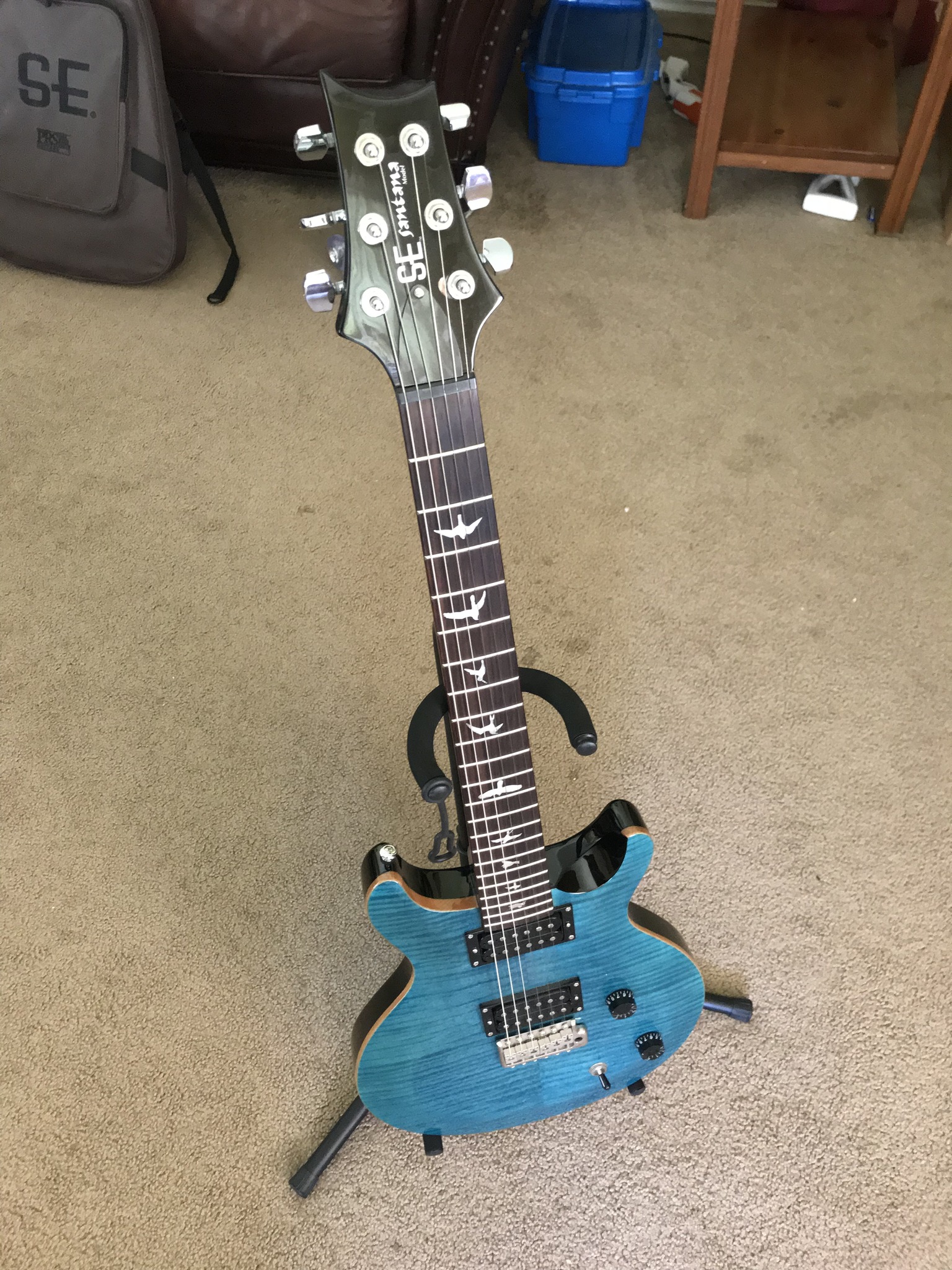 PRS SE Santana (2015) - Sapphire - Electric Guitars - Corvallis, Oregon ...