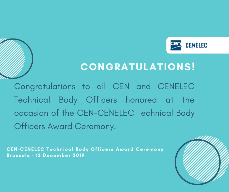 Yesterday, at... - Cen and Cenelec - European Standardization