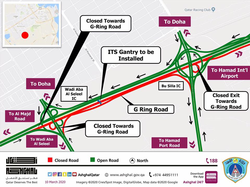 Public Works Authority - هيئة الأشغال العامة - #Ashghal: Closure on G ...