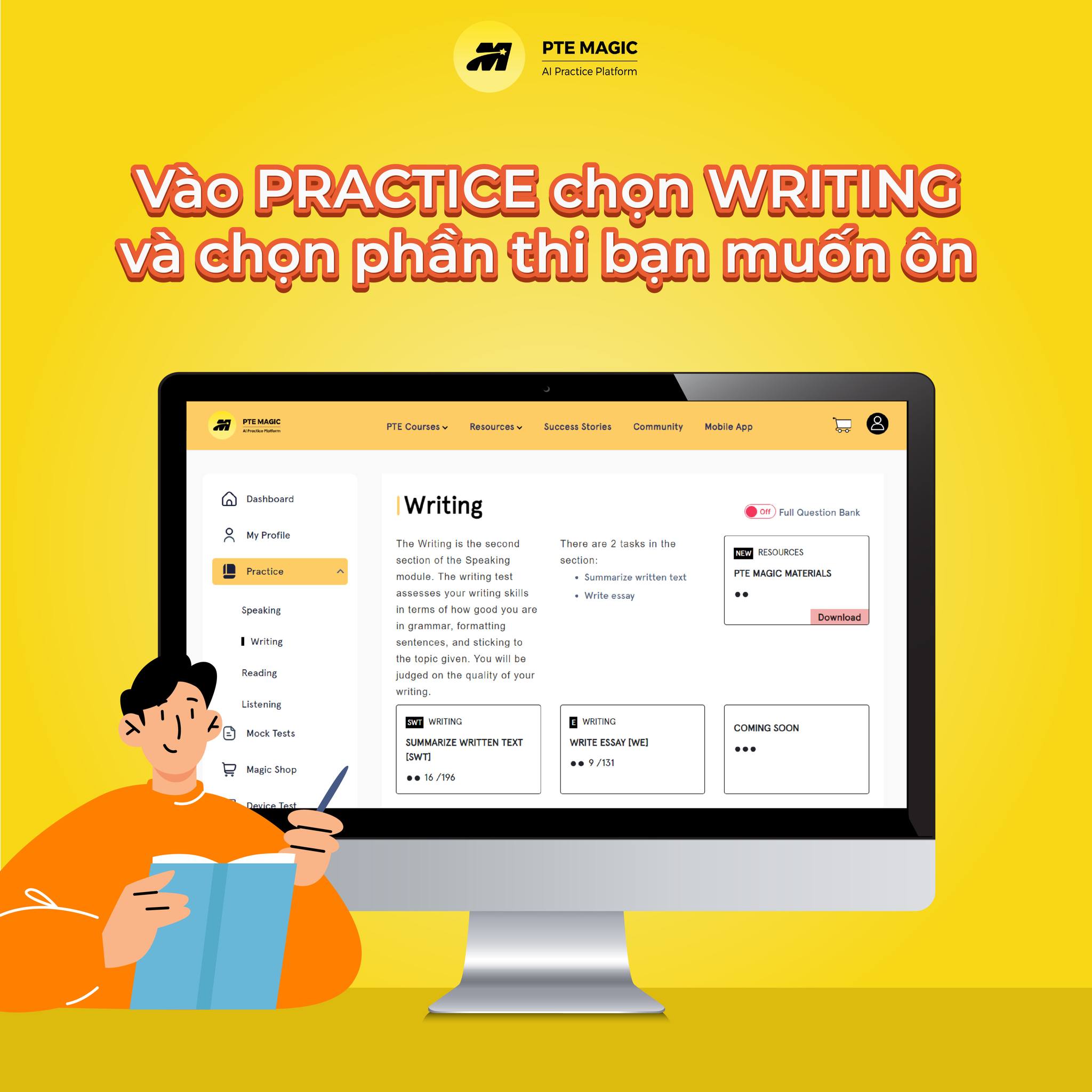 Hướng Dẫn Sử Dụng PTE Magic App... - PTE MAGIC Practice App