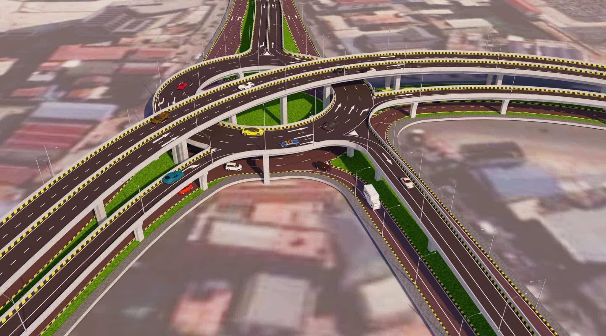 ASEAN Skyline - Sky bridge in Phnom Penh metropolitan...