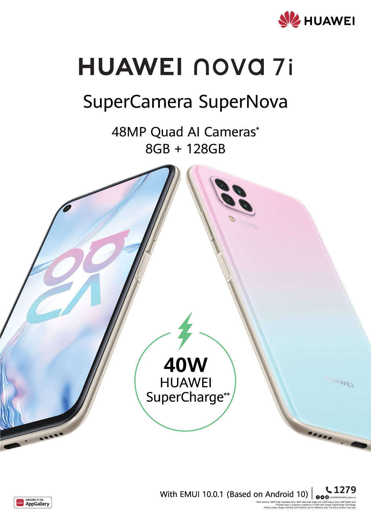 Available NOW! Say hello to the all-new #HUAWEI nova7i, offering