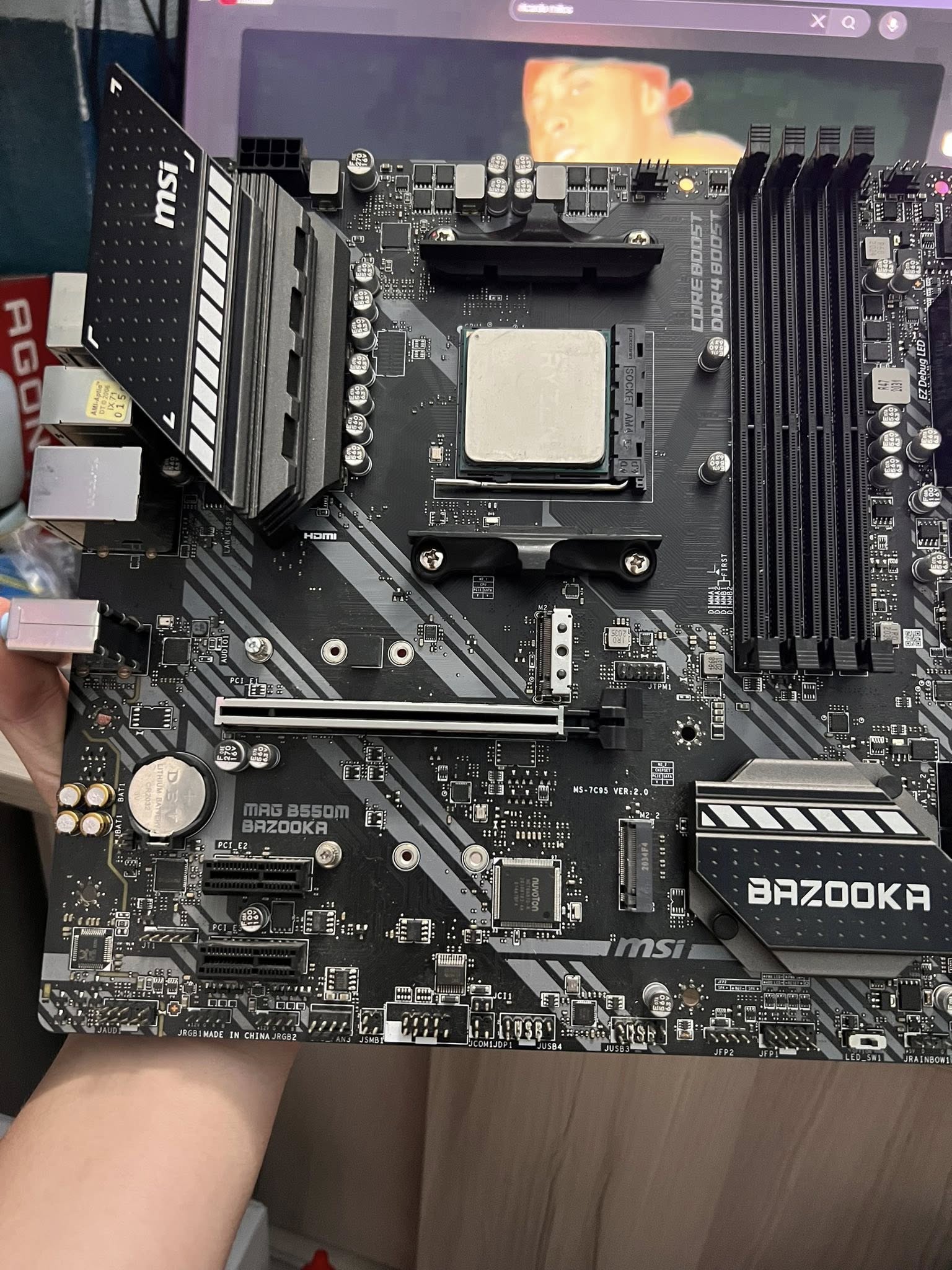 Ryzen 5 3600x with b550m aorus elite
