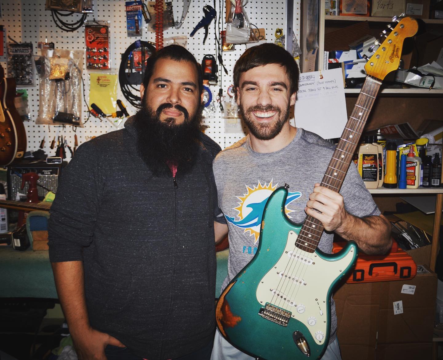Wolfe - Our friends Guitar Master Builder Abe Rittenhouse & Jake 