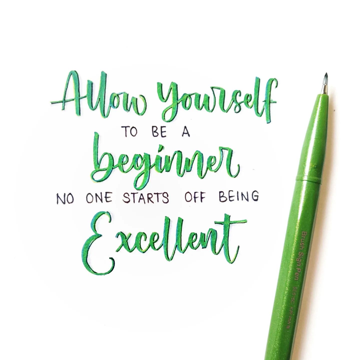 The Creative - Be Excellent #positivelettering #positivity #artist # ...