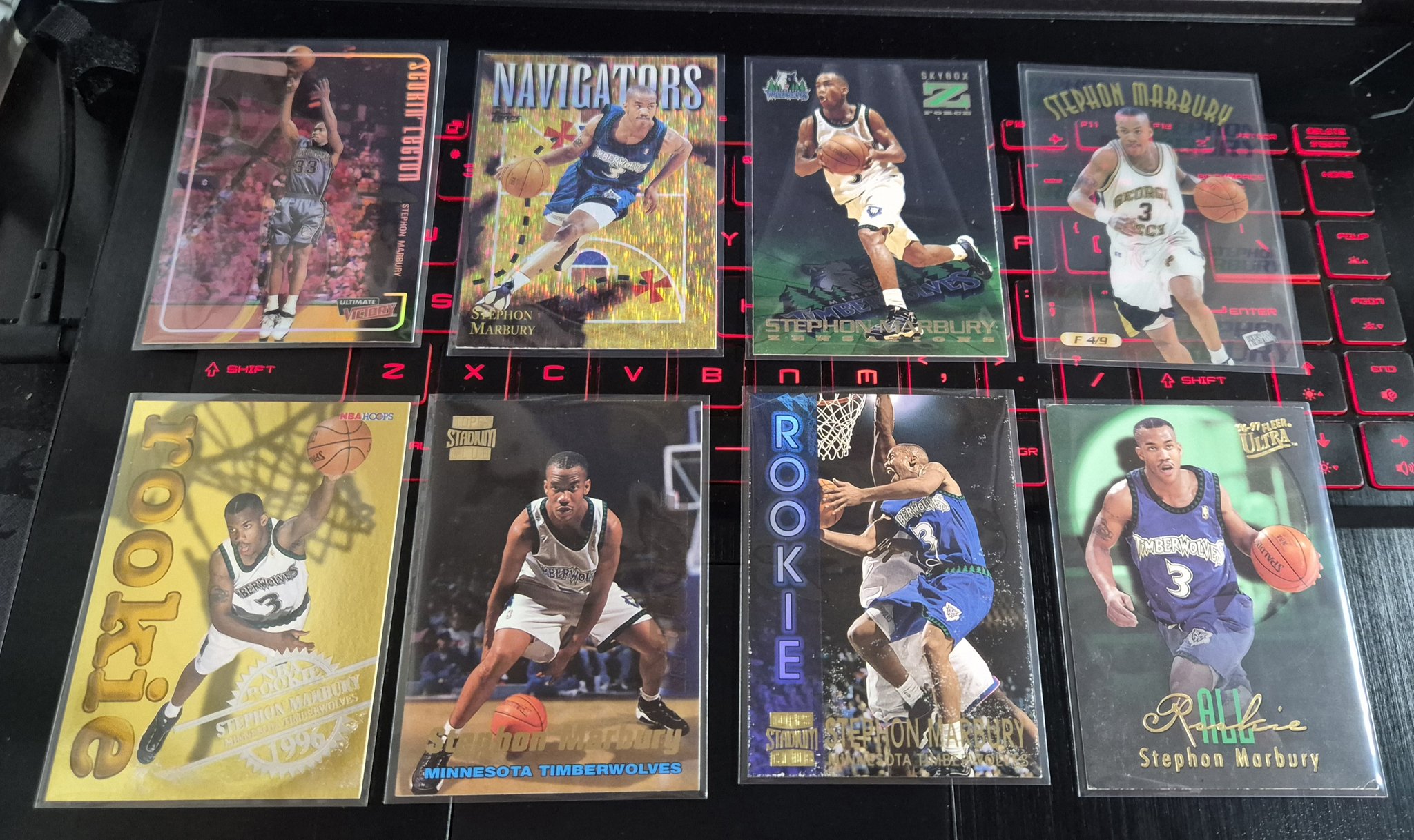 NBA cards for sale including Marbury, Webber, and Bosh