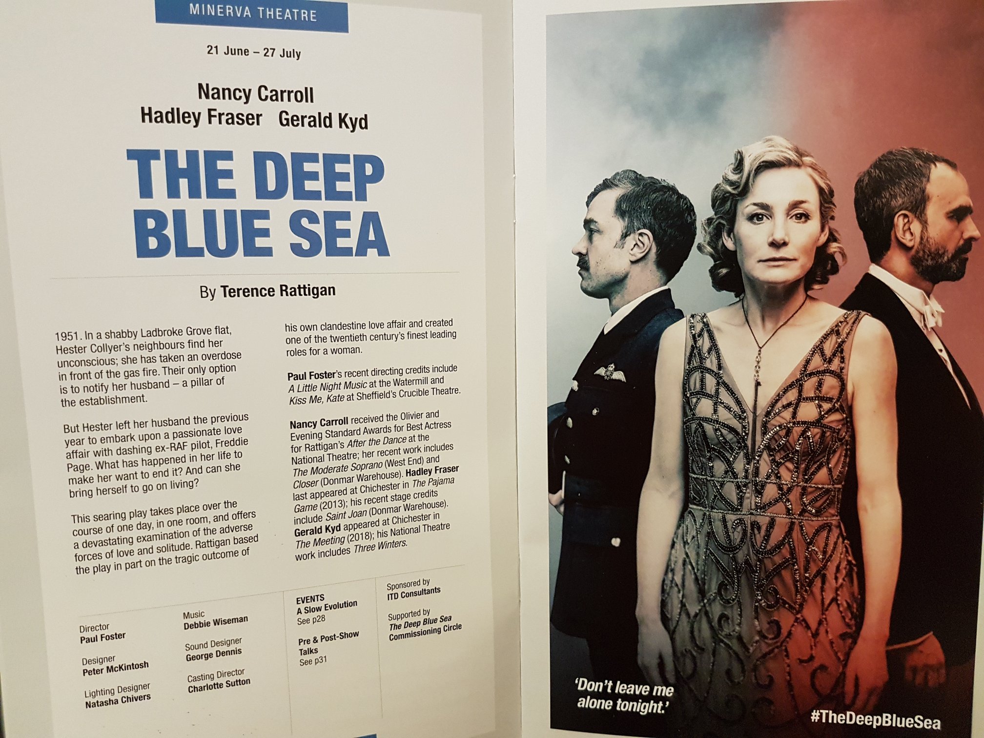 🌊 First look at just released rehearsal photographs for The Deep