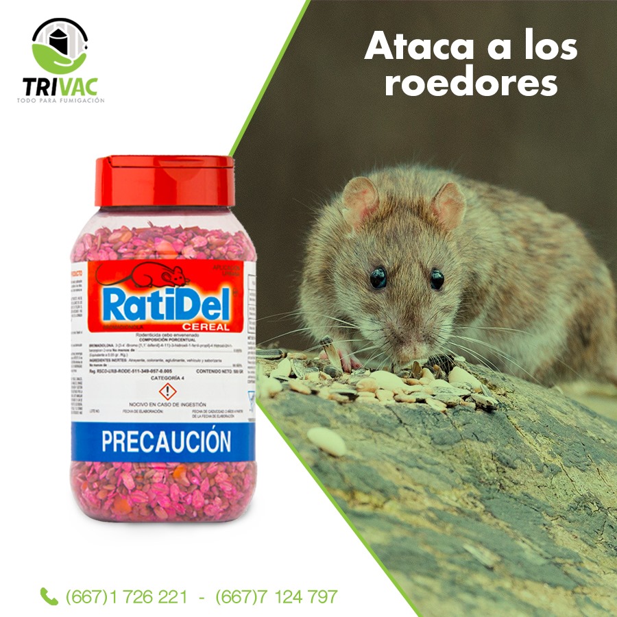 Trivac - Rodenticida/ Cebo Envenenado Ratidel-B en... | Facebook