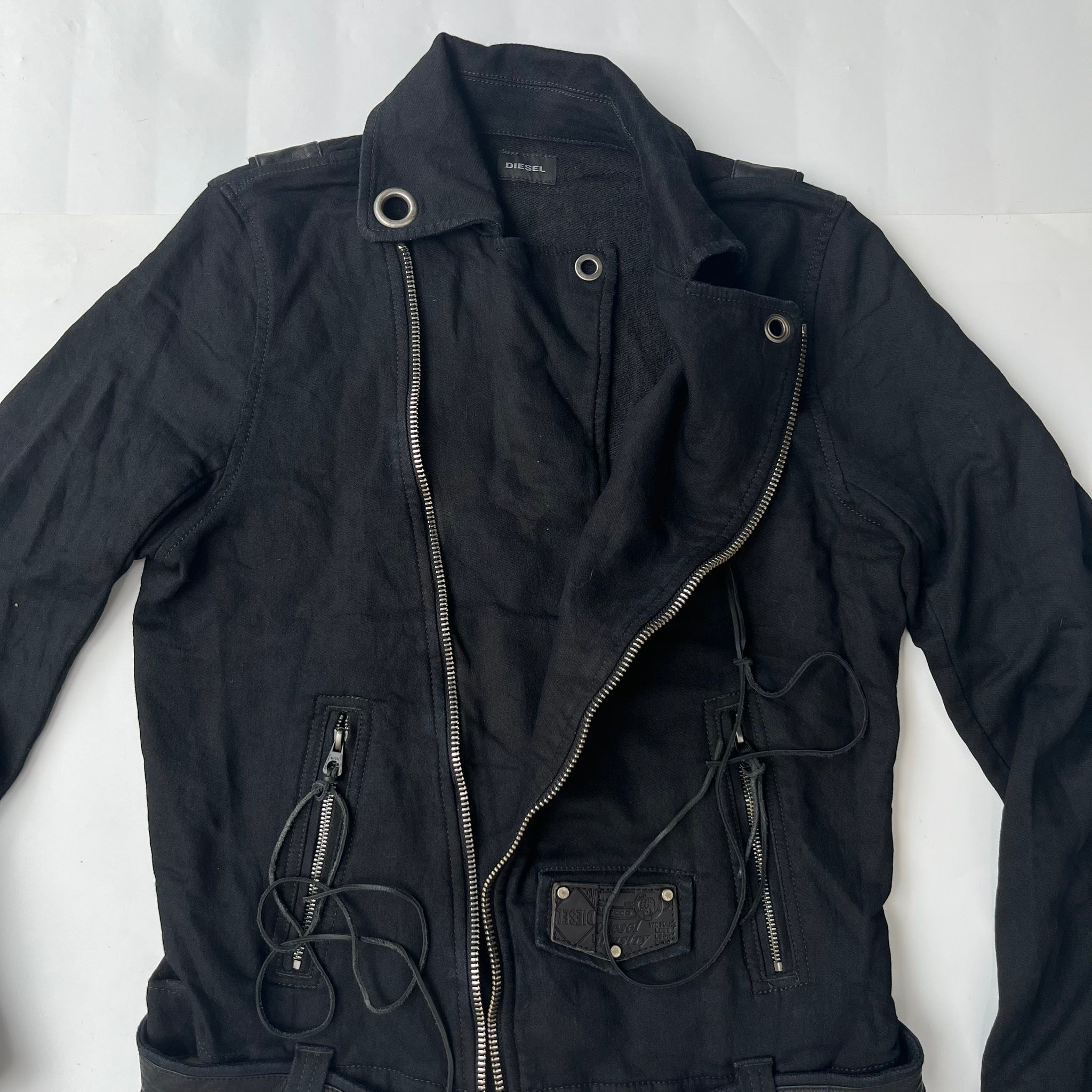 Diesel Archive Leather Switch Riders Y2K jacket Small on tag 