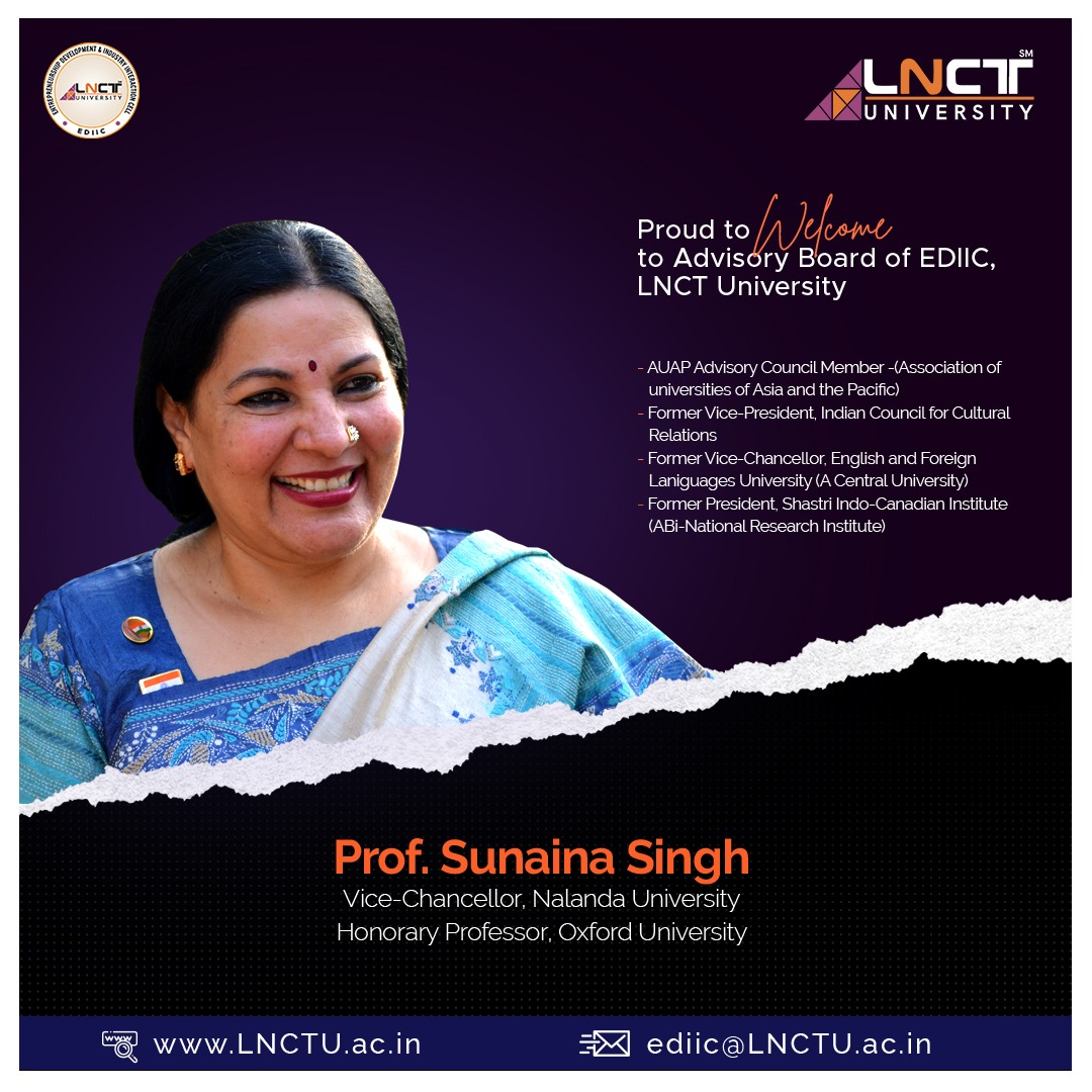 LNCT University - We are proud to welcome a renowned...