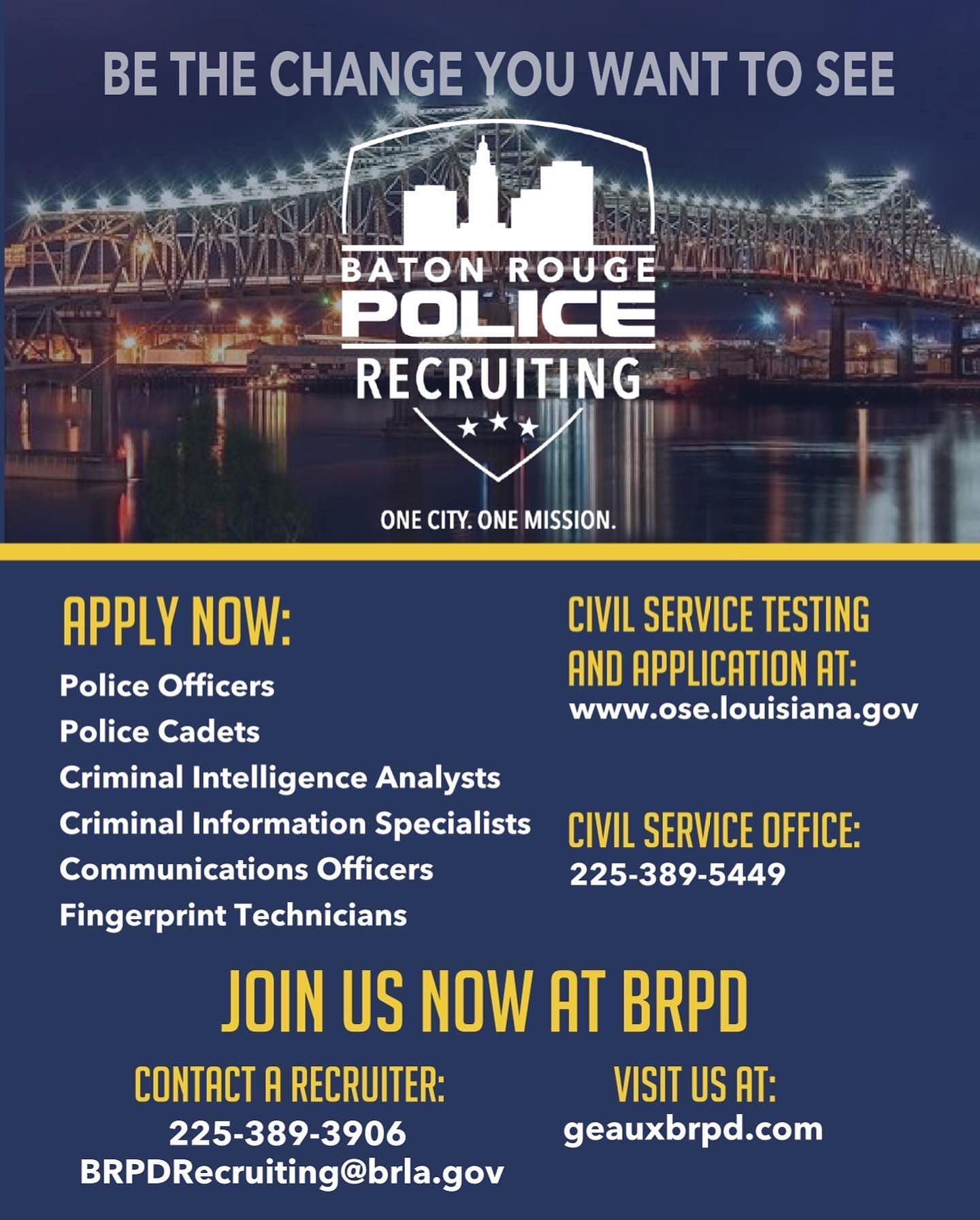 To learn more about job... - Baton Rouge Police Department | Facebook