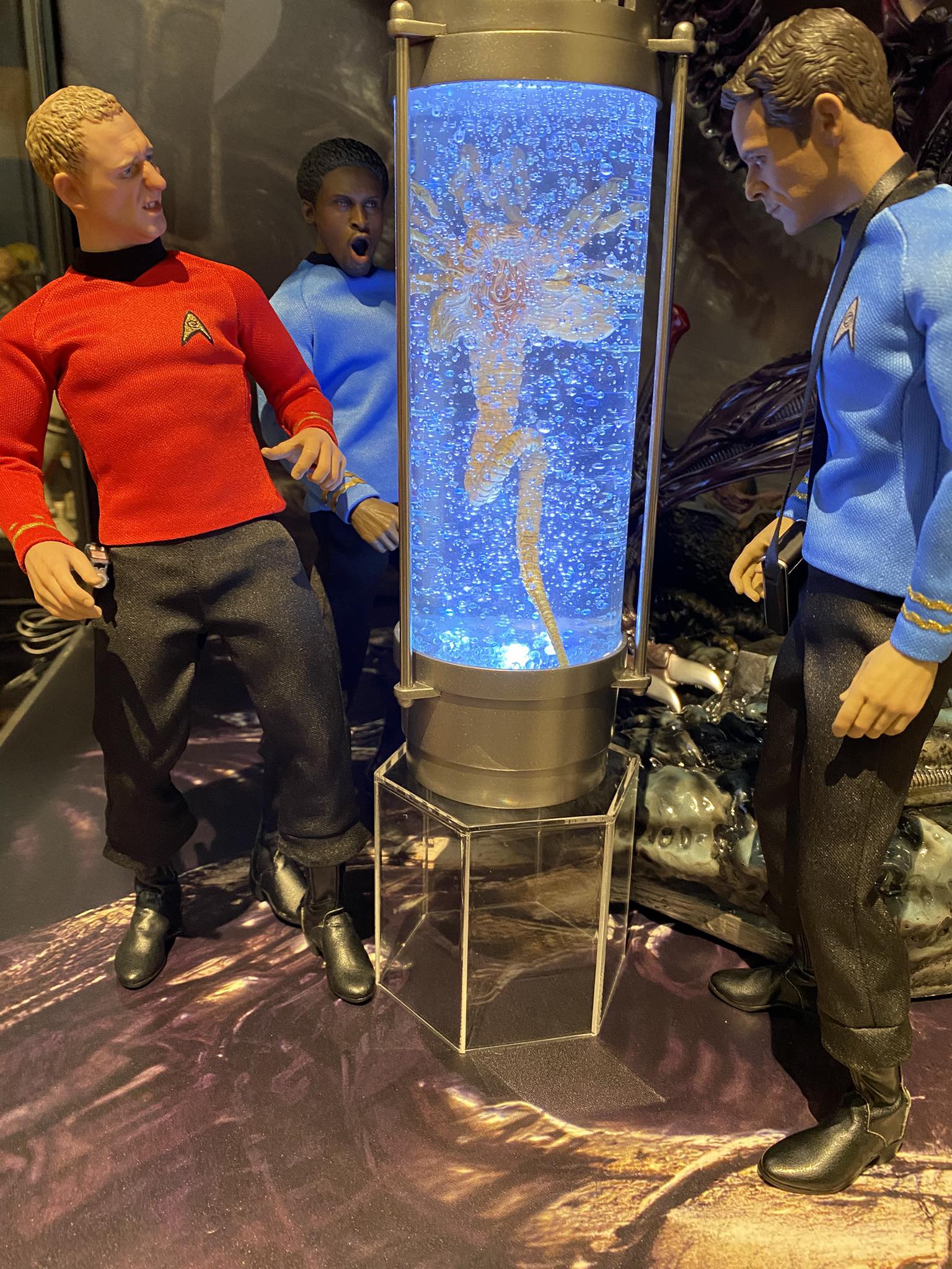 Nanjin Tam's Exo-6 Capt. Kirk figure at Star Trek Las Vegas