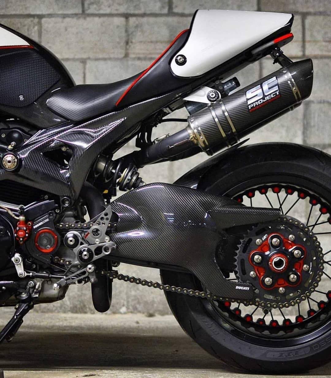 SC-Project 2-1 full titanium exhaust for Ducati Monster 1200 For