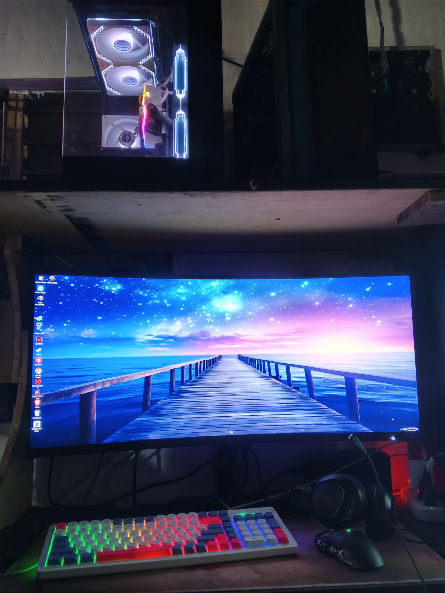 Ryzen 7 5700G gaming PC build with RX580 and 34