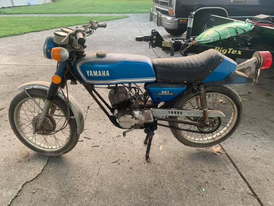 1973 Yamaha RD60 with 1826 original miles