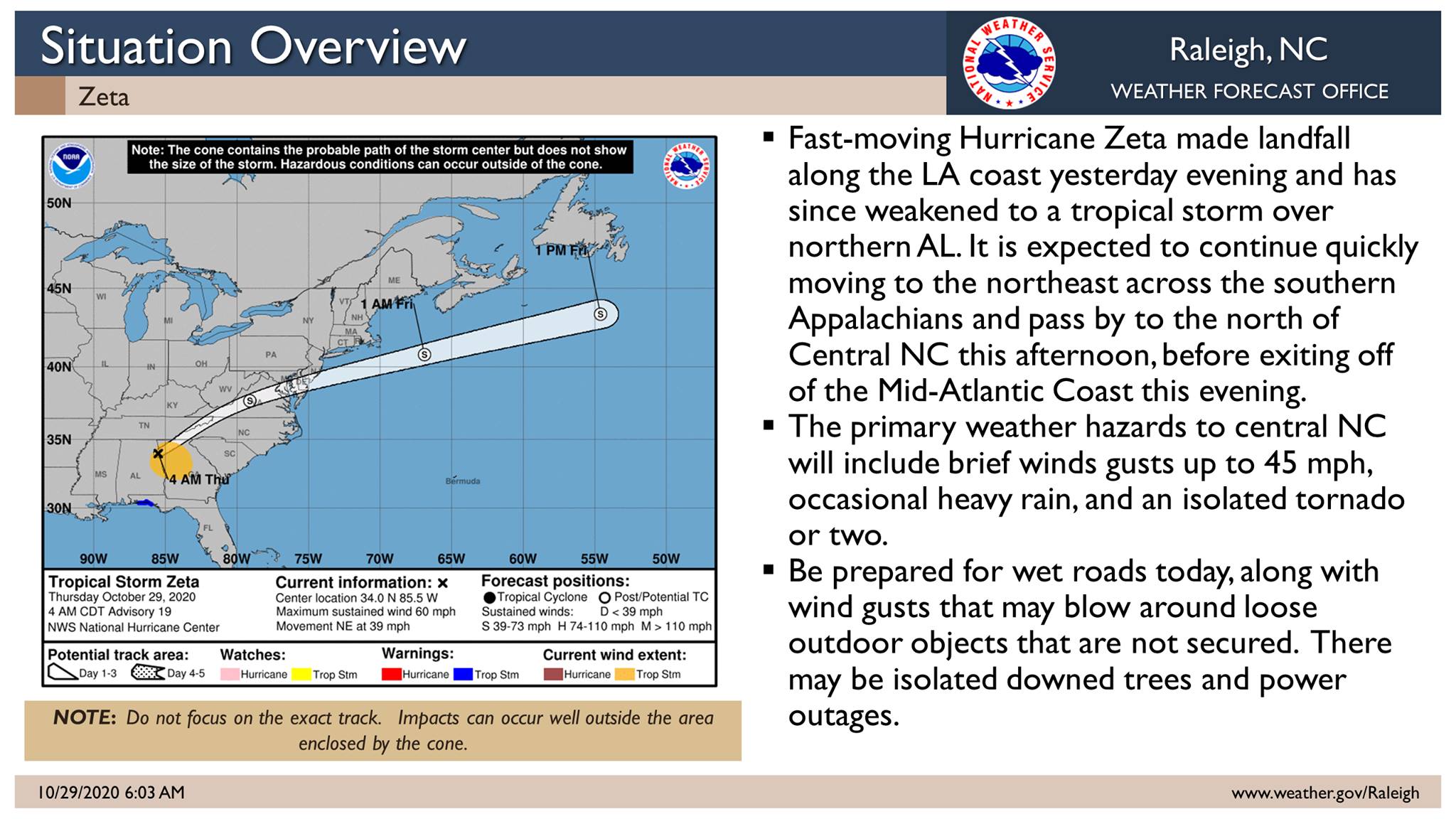 The remnants of... - US National Weather Service Raleigh NC