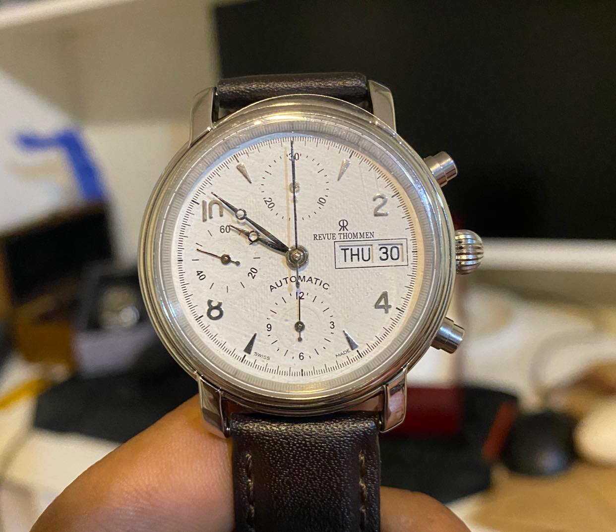 Revue Thommen Ref-1701.6 Case Diameter - 37mm Band Width- 18mm 
