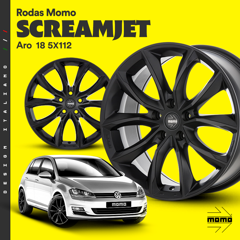 Momo Brasil - A Momo Screamjet é uma roda premium que traz... | Facebook
