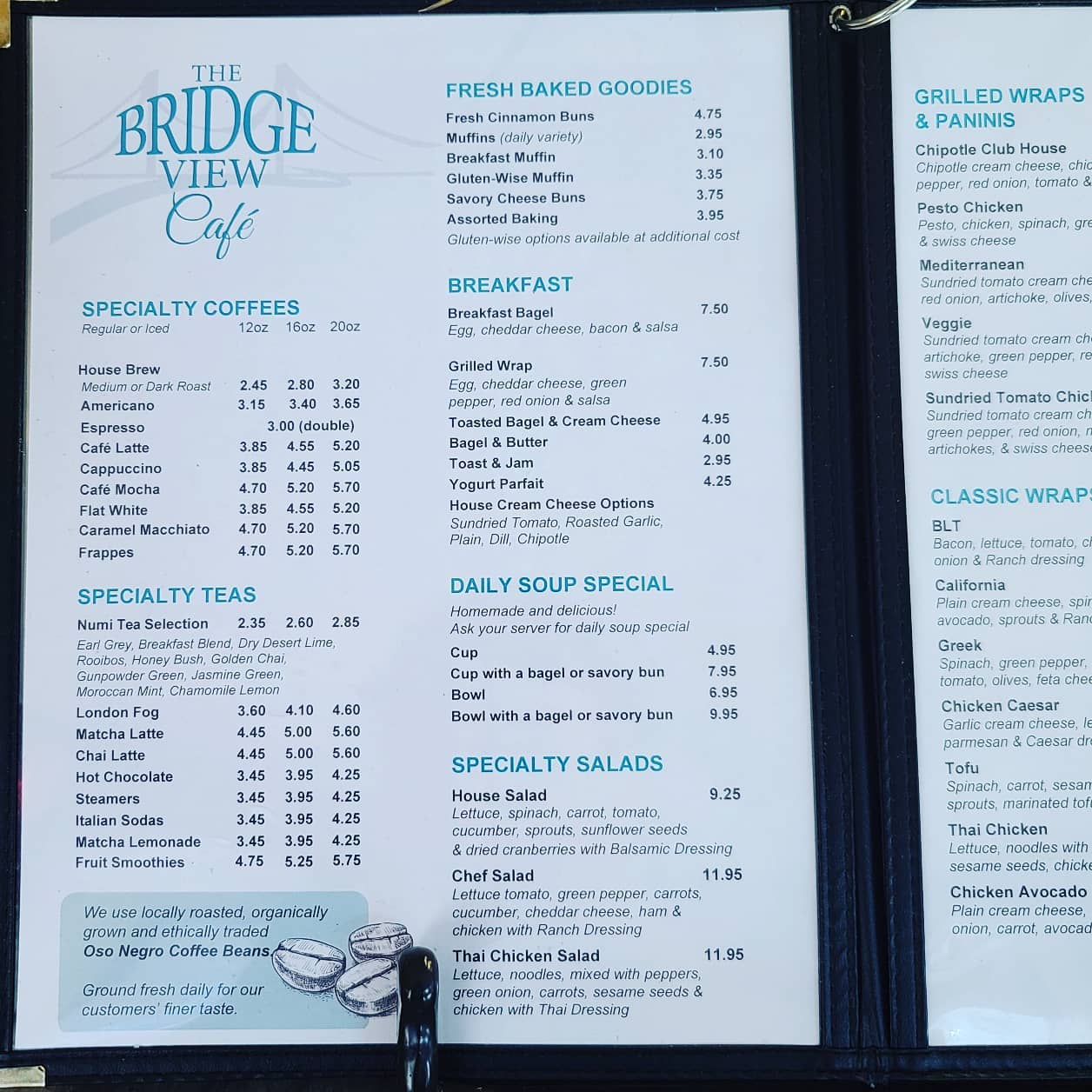 For your MENU needs Unfortunately... - The Bridge View Cafe | Facebook