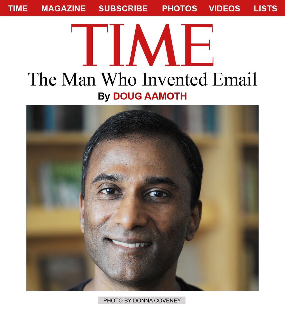 V A Shiva Ayyadurai My Friend David A Professor Saw All The Materials In The Suitcase And Said Shiva You Invented Email David Contacted His Friend Doug Aamoth Senior Technology Editor At