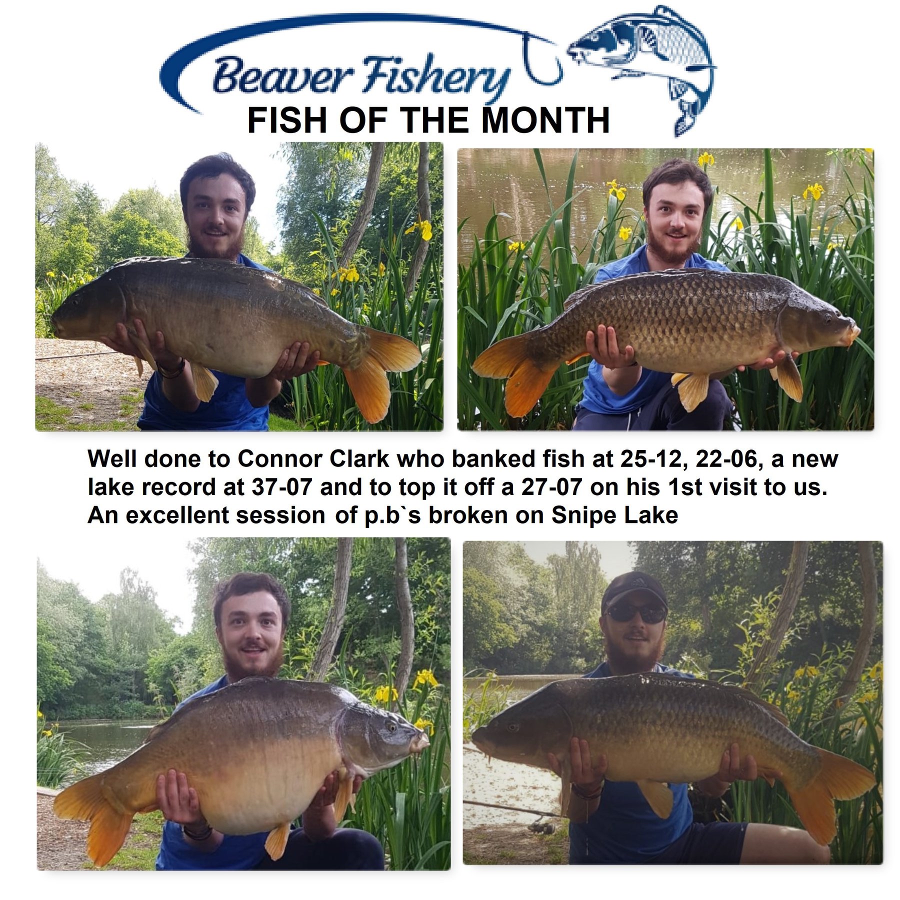 Beaver Fishery - Well done to Connor Clark who wins Fish... | Facebook