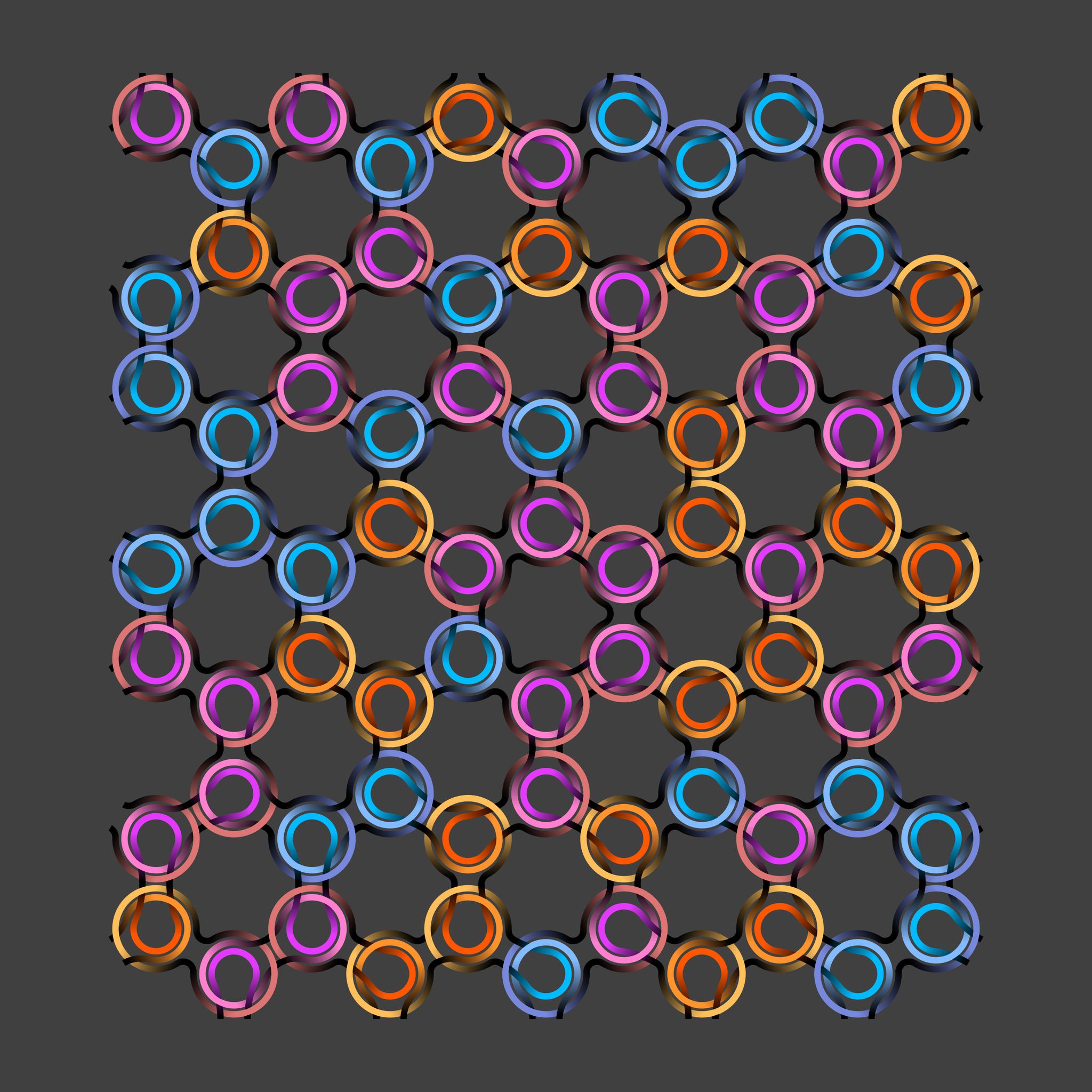 Mathematical Tiling and Tessellation | 5-fold symmetry with curvilinear ...