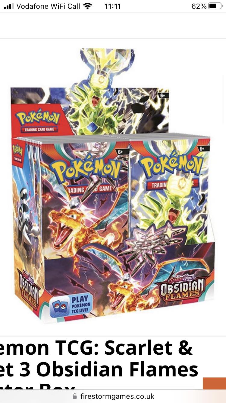 obsidian flames booster box pulls Pokemon Scarlet & Violet 3 Sleeved 8 Packs : Toys & Games hot embers illuminate the pitch Pokmon TCG: Obsidian Flames Early