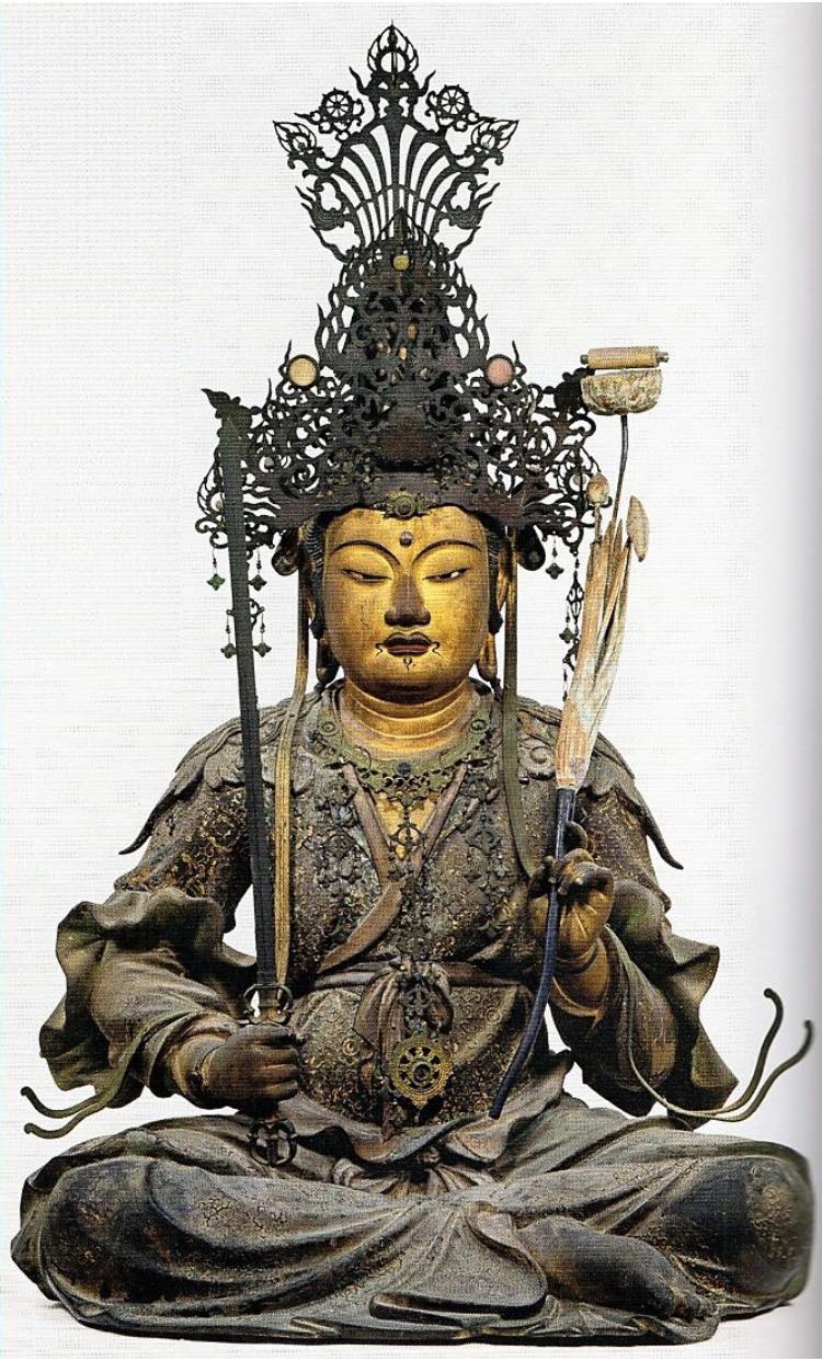 西大寺・本堂 文殊菩薩騎獅像及び四侍者立像(重文.1302/正安四年