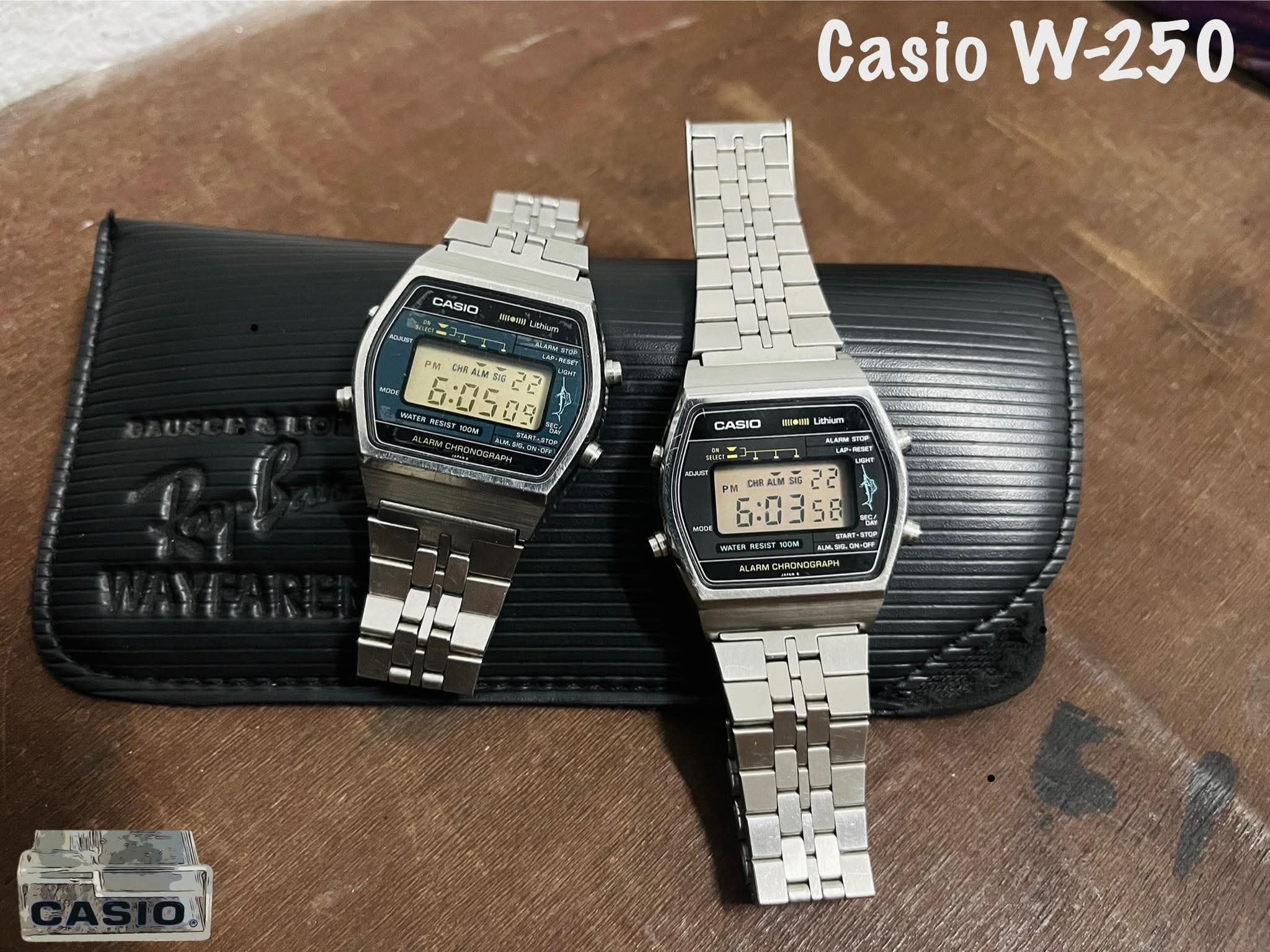 CASIO W-250 80s “CASIO Marlin” Gray Vint