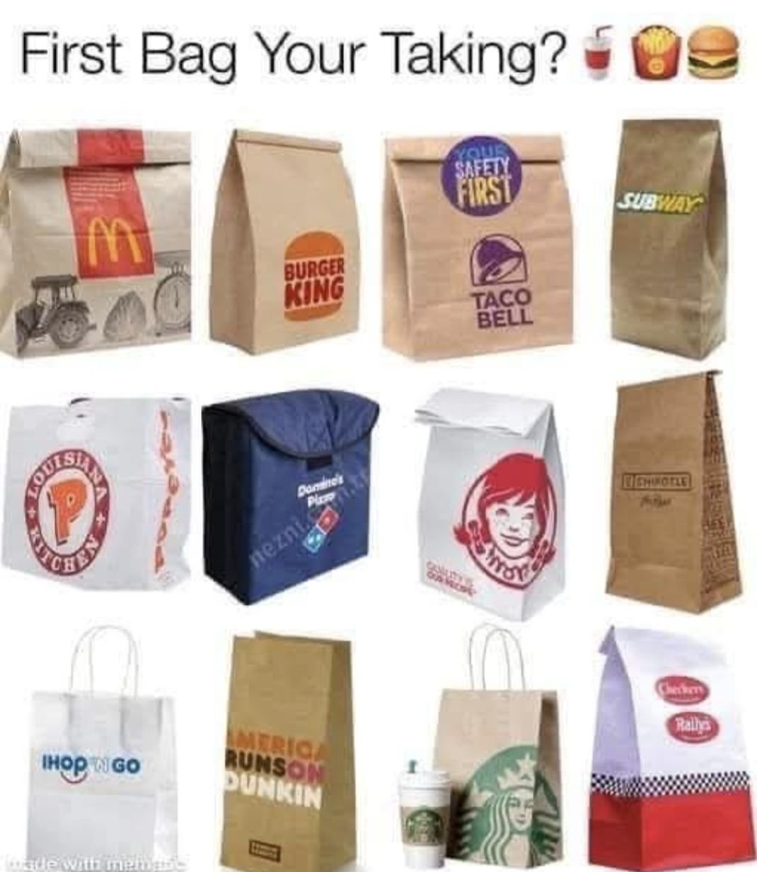 McDonald's 😋😋😋😋 First Bag Your Taking? SAFETY FIRST SUB SUBWAY