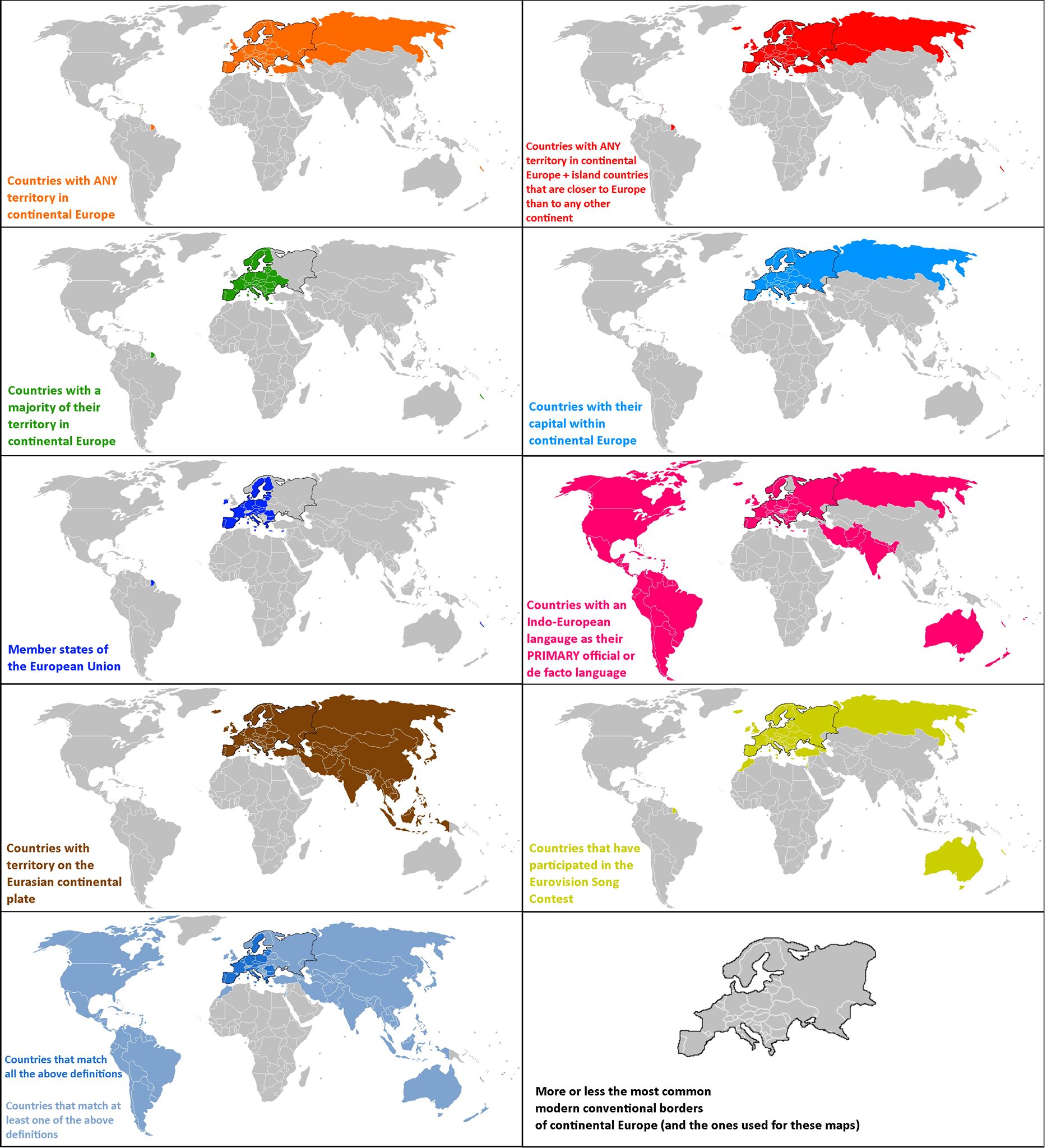 I Fucking Love Maps Map Of European Countries According To Different Definitions Source Http Ow Ly 2zyz50ypfwn Hi Res Http Ow Ly Nyvp50ypfwm Facebook