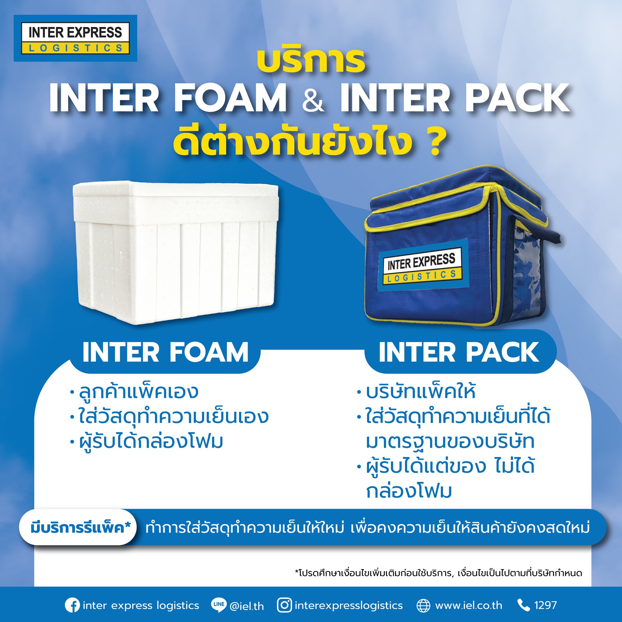 Inter Foam & Inter Pack🧊 ️ บริการจาก Inter Express เหมือนกัน แต่ดี ...