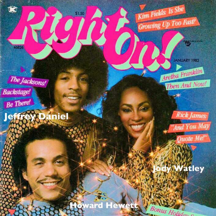 1982 Christmas cover RightOn! Magazine the classic Shalamar with