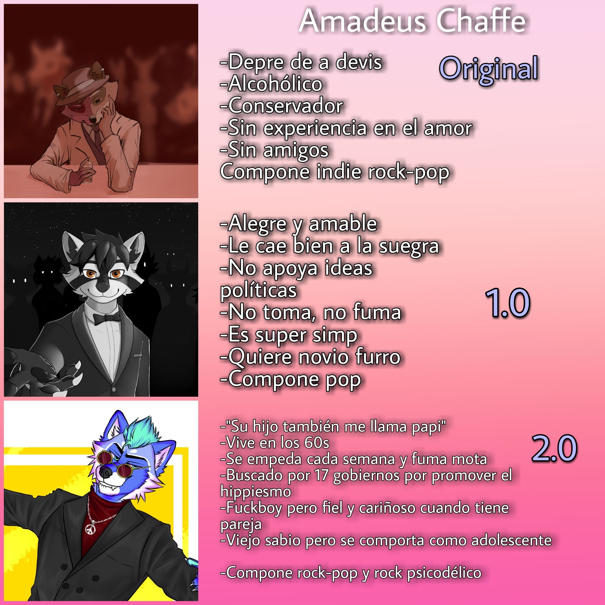 Amadeus Chaffe - Dato curioso: Hay 3 Amadeus, los 3 viven...