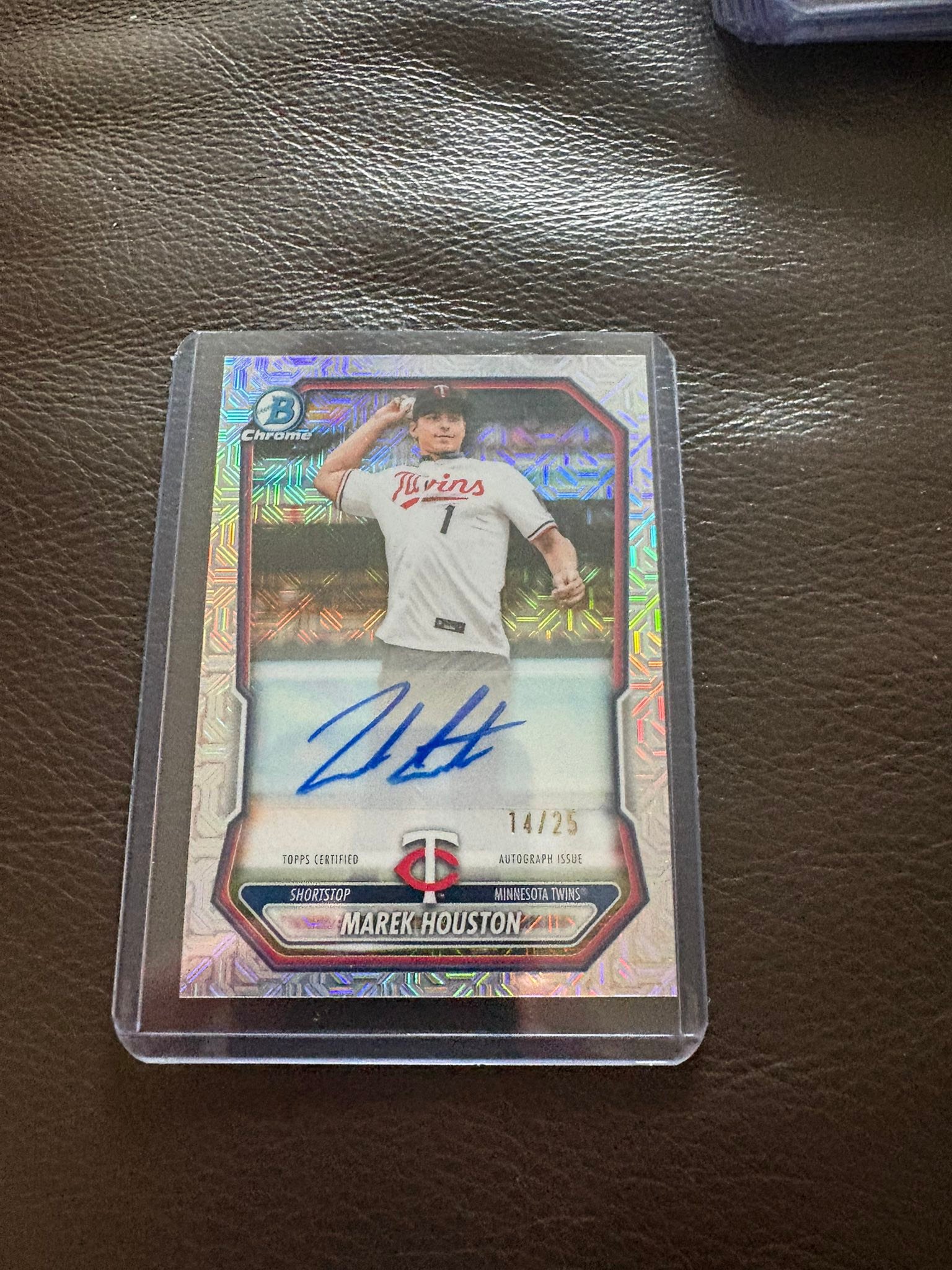 Is this unique Bowman Trey Gibson autograph card valuable?