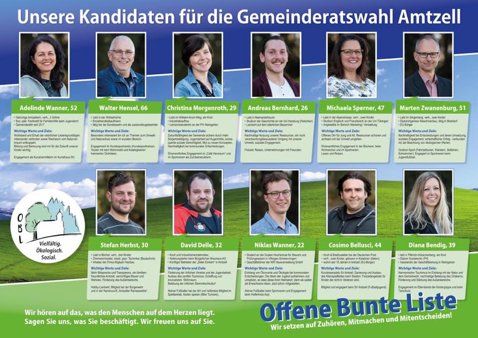 Offene Bunte Liste Amtzell Home Facebook