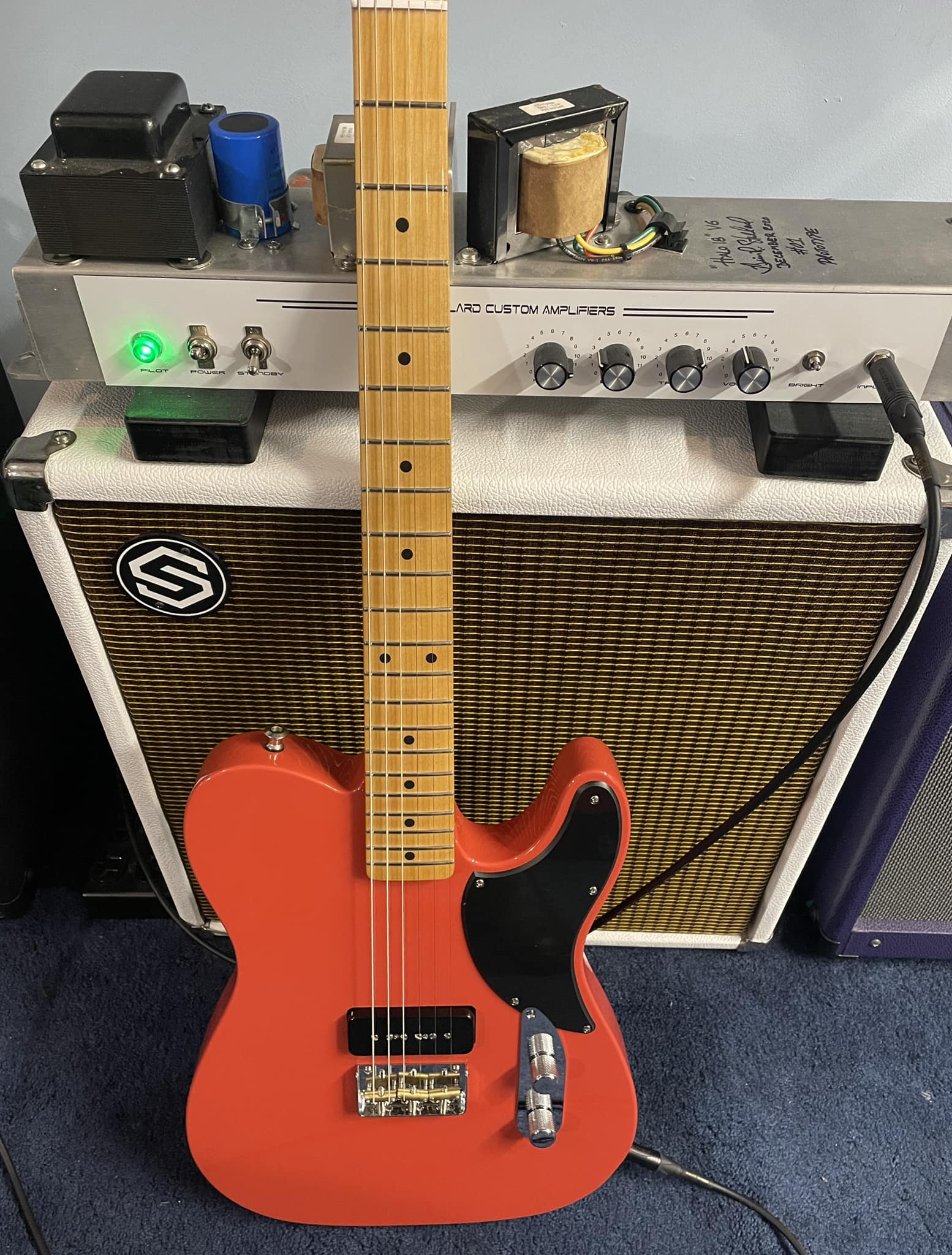 Upgraded Teisco Telestar guitar with Seymour Duncan P90