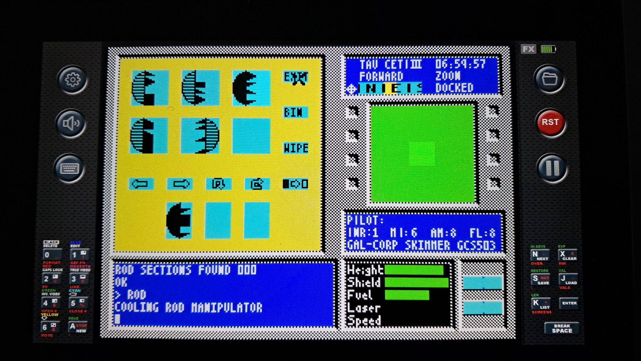 Tauページです。 Progress in TAU CETI on ZX Spectrum