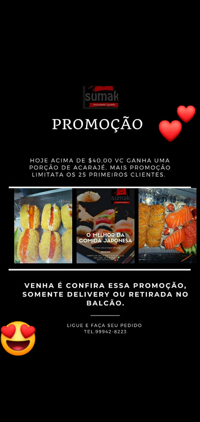 Sumaki - Hoje é dia de promoção mais e limitada.