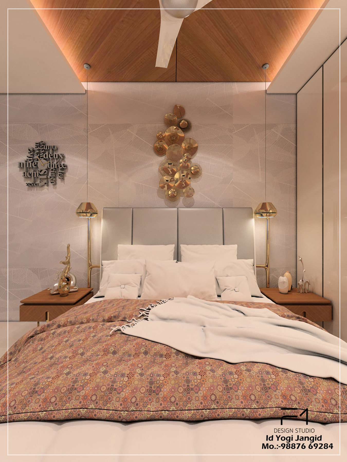 A bedroom interior design for Adithya... - F-1 Design Studio