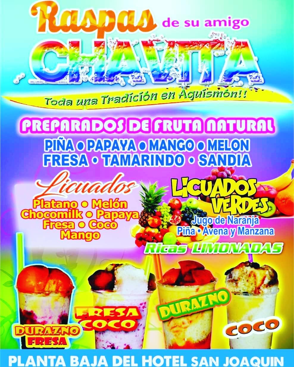 Raspas Chavita | San Luis Potosí
