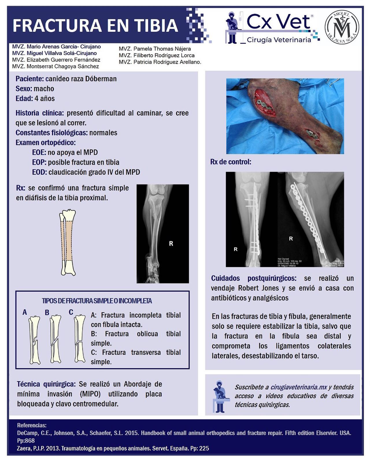 CIRUGIA VETERINARIA - 𝗙𝗿𝗮𝗰𝘁𝘂𝗿𝗮 𝗲𝗻 𝘁𝗶𝗯𝗶𝗮 Suscríbete en ...