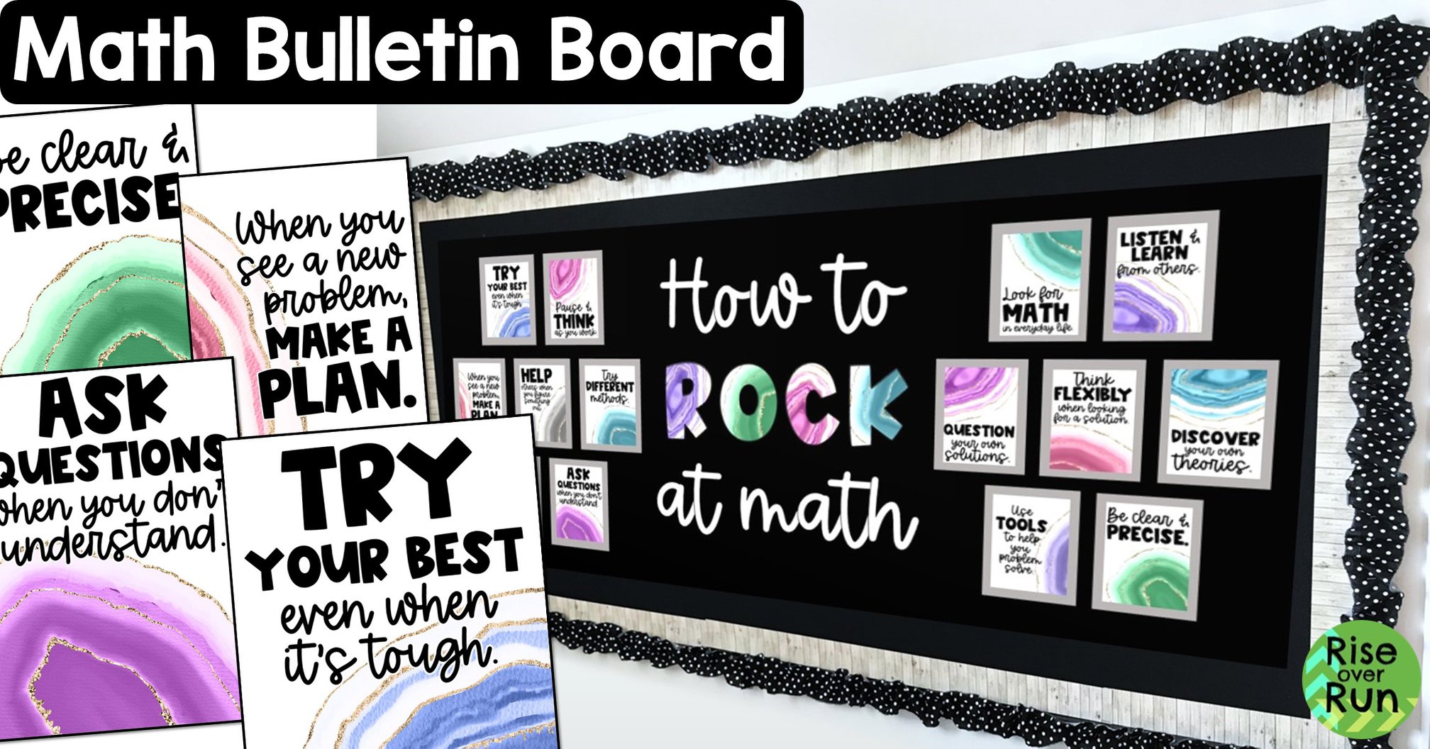 Rise over Run - New bulletin board to help students "ROCK"...