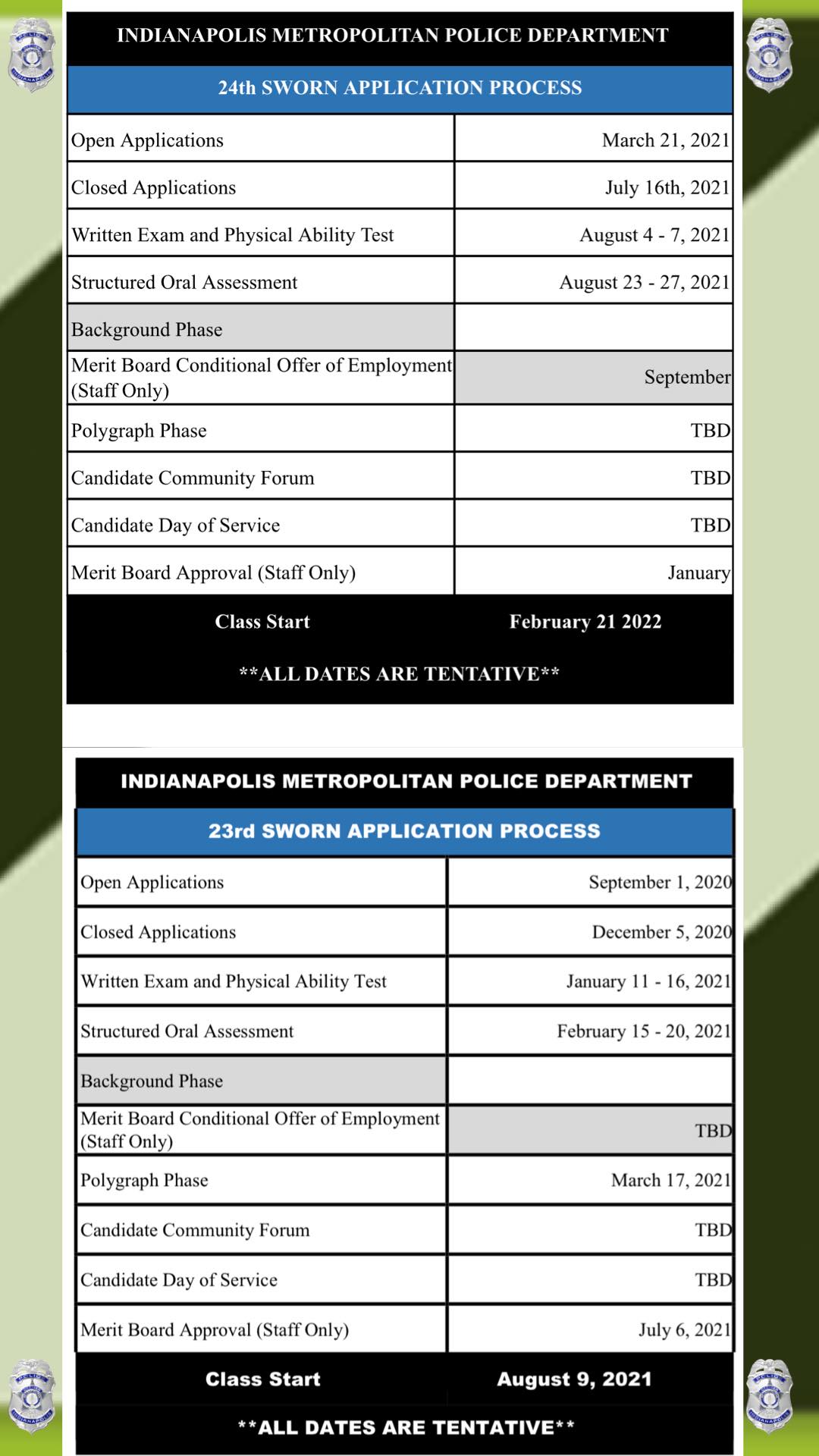 Join IMPD - Please see the timelines for the 23rd and 24th... | Facebook