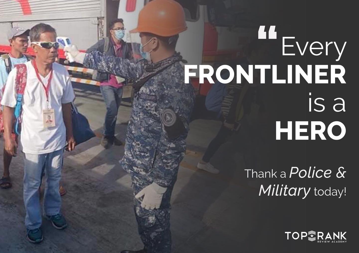 EVERY FRONTLINER IS A HERO Now,... - TopRank Review Academy | Facebook