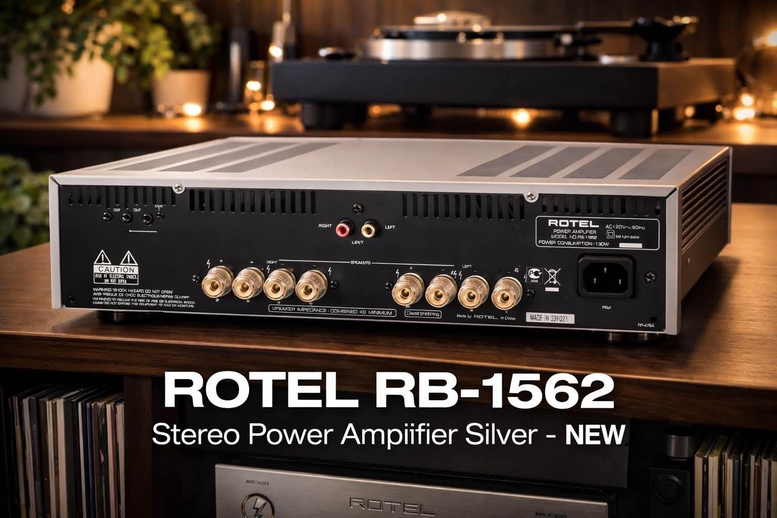 ROTEL RB-1562 Stereo Power Amplifier Silver - NEW IN BOX 🔥 - Pro Audio ...