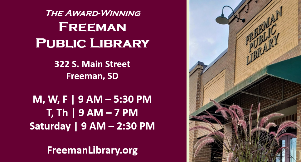 City of Freeman - Our award-winning Freeman Public Library is now open ...