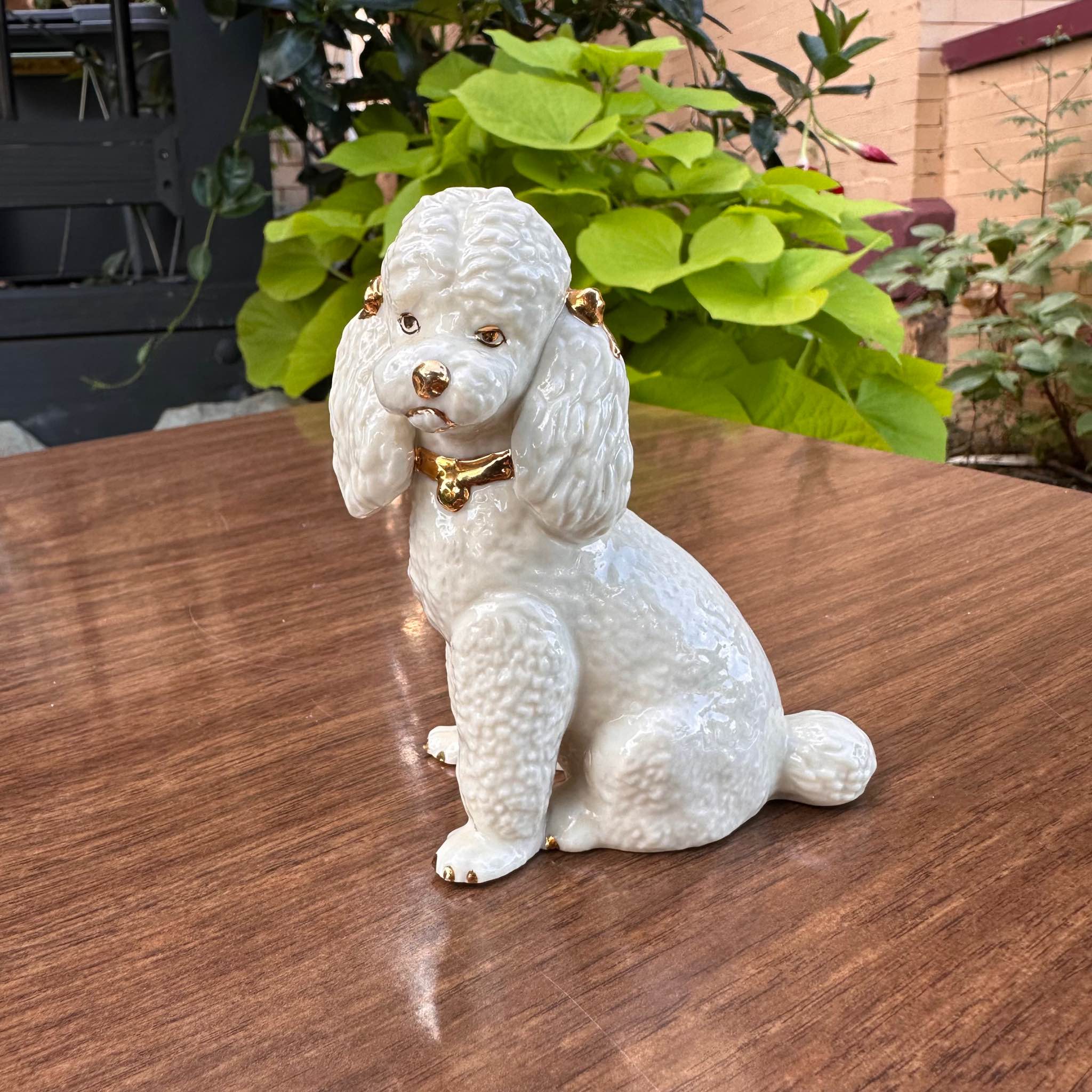 ✨Vintage Lenox Poodle Porcelain Figurine With Gold Detail ✨4