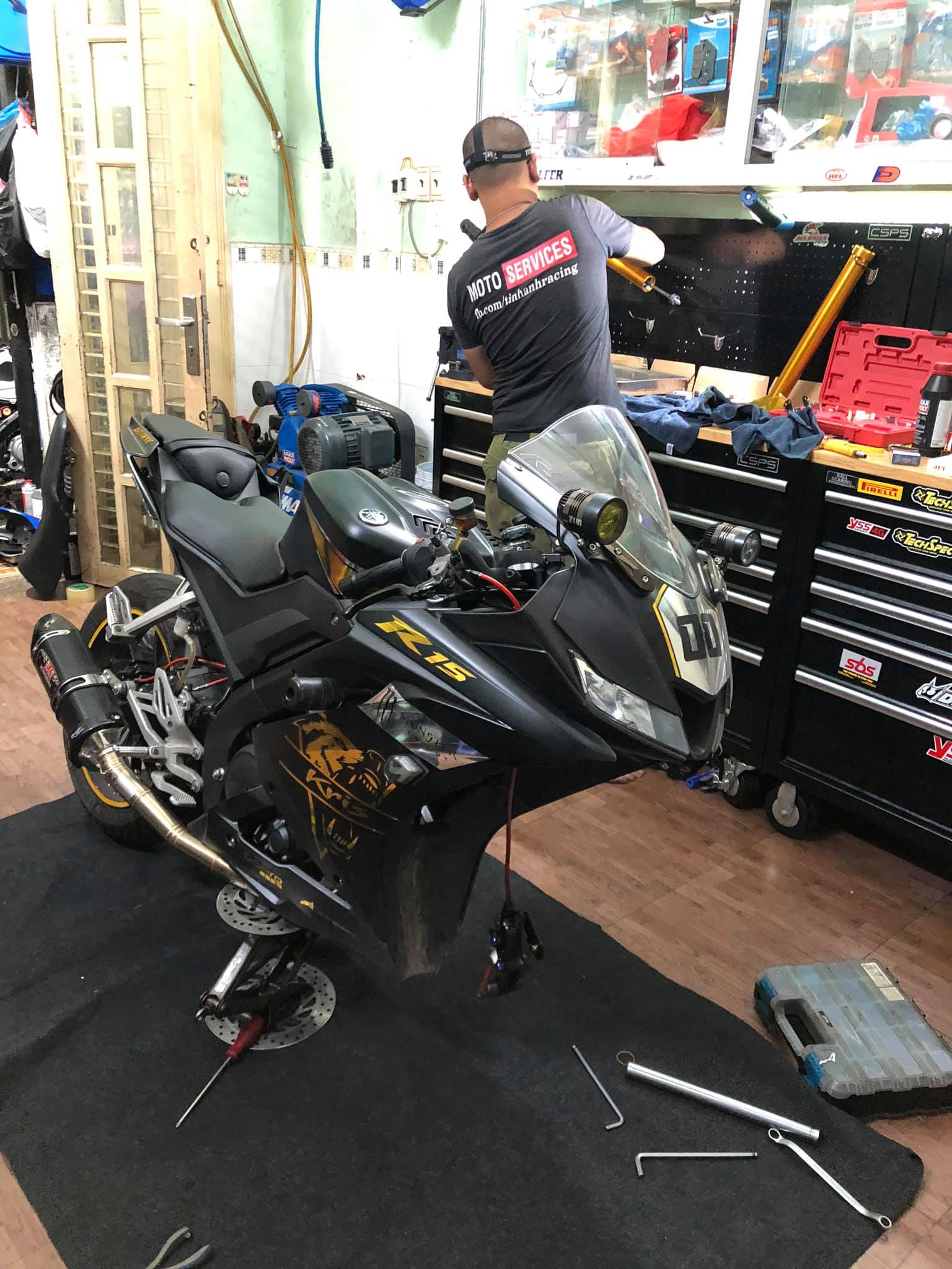 Tinh Anh Racing - Yamaha R15 v3 bảo dưỡng phuộc trước sau... | Facebook