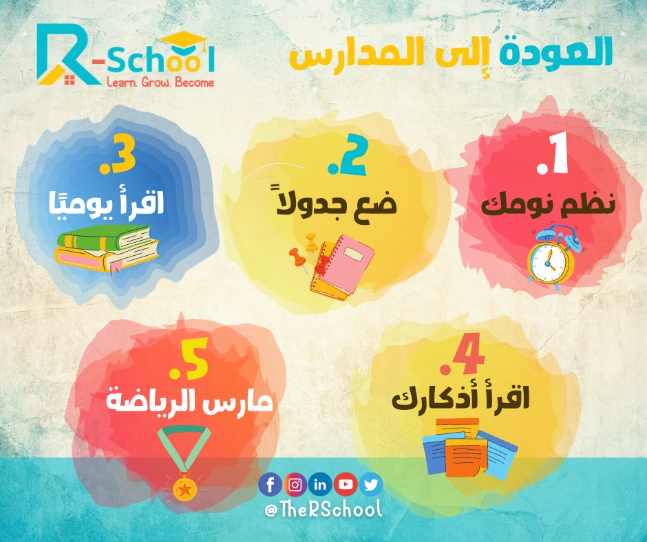 R-School - 🎓🎒 حان الآن عودة الطلاب إلى أجواء المدرسة بعد...
